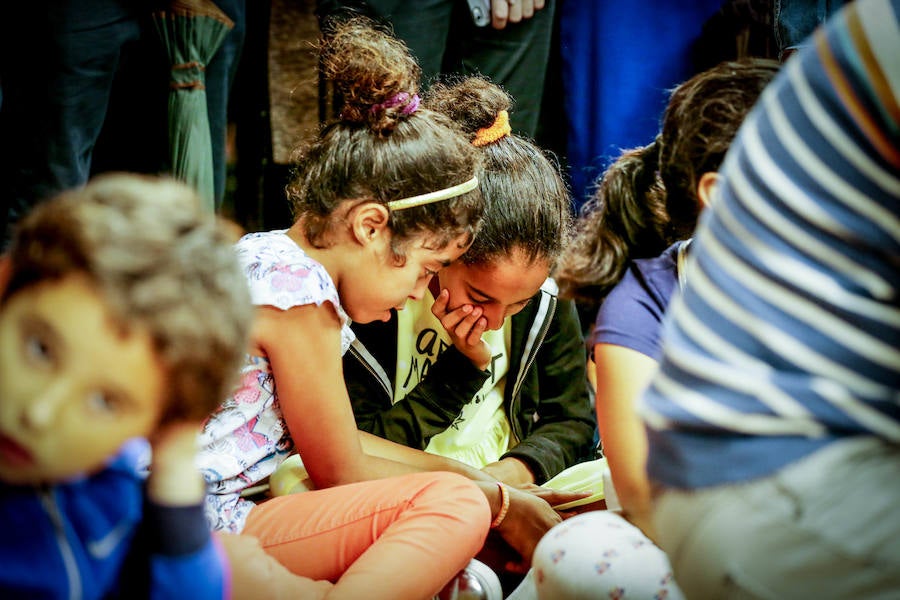  Juan Mari Aburto ha recibido a los pequeños que vienen a pasar sus vacaciones de verano en la capital vizcaína con familias de acogida