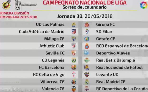 triple Bonito Conmemorativo Calendario de la Liga Santander 2017-2018. Primera Jornada | El Correo