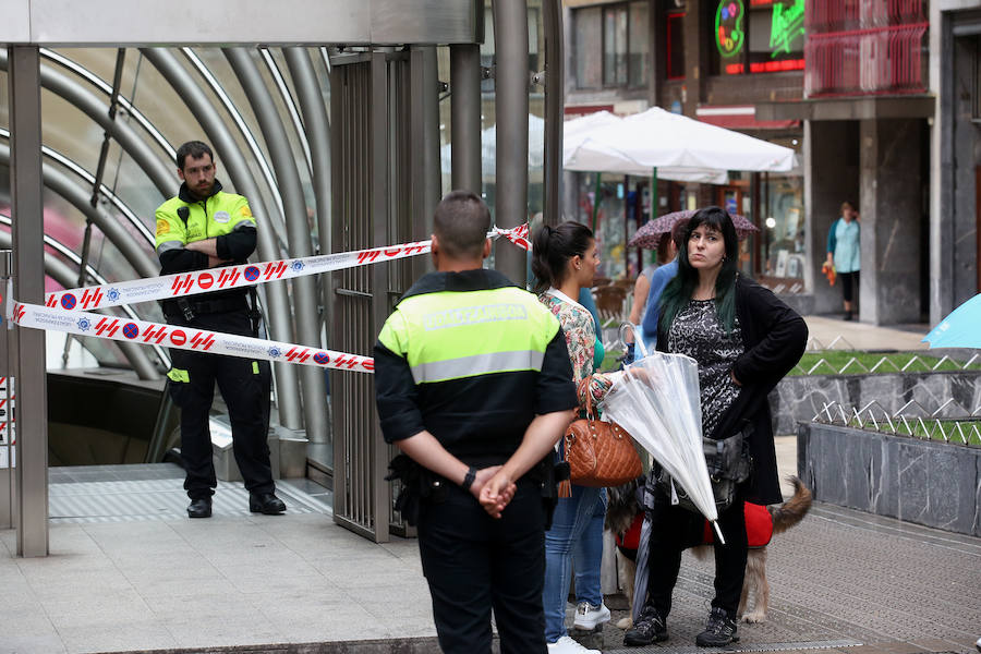 Muere un hombre al ser arrollado en la estación de metro de Santutxu