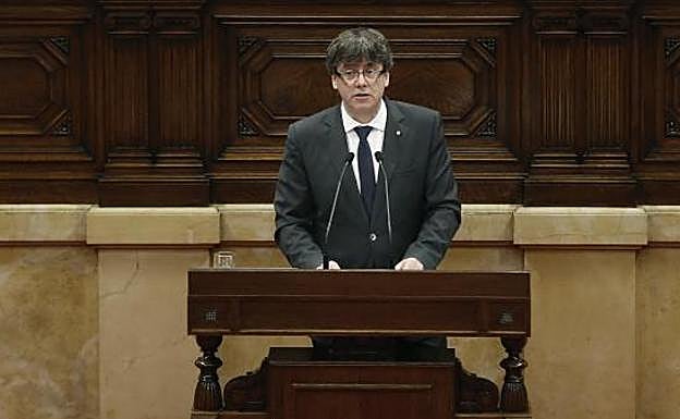 El presidente de la Generalitat, Carles Puigdemont.