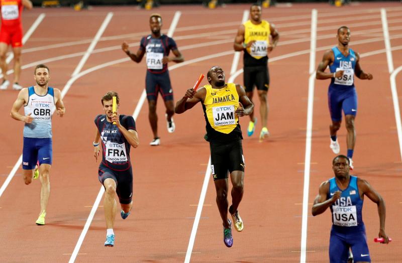 Triste adiós del jamaicano, que se lesionó en su último sprint como profesional en la final de relevos