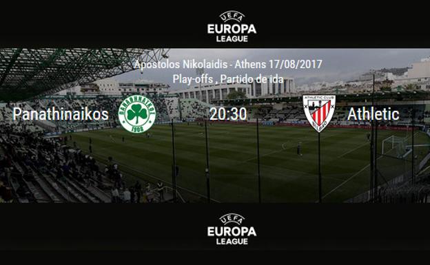 Panathinaikos - Athletic en directo: horario del partido de Europa League.
