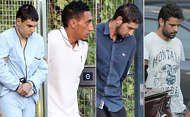 Salah El Karib (todavía detenido), Driss Oukabir (en prisión) y Mohamed Houli Chemlal (en prisión).