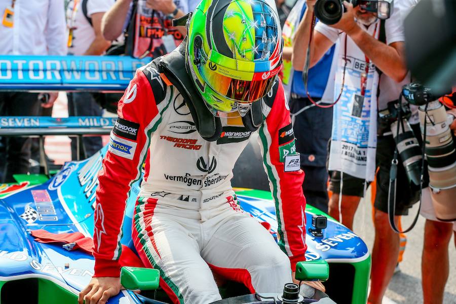 Mick, de 18 años, se puso al volante del Benetton con el que su padre ganó su primer título mundial en 1994: «Ha sido muy divertido»