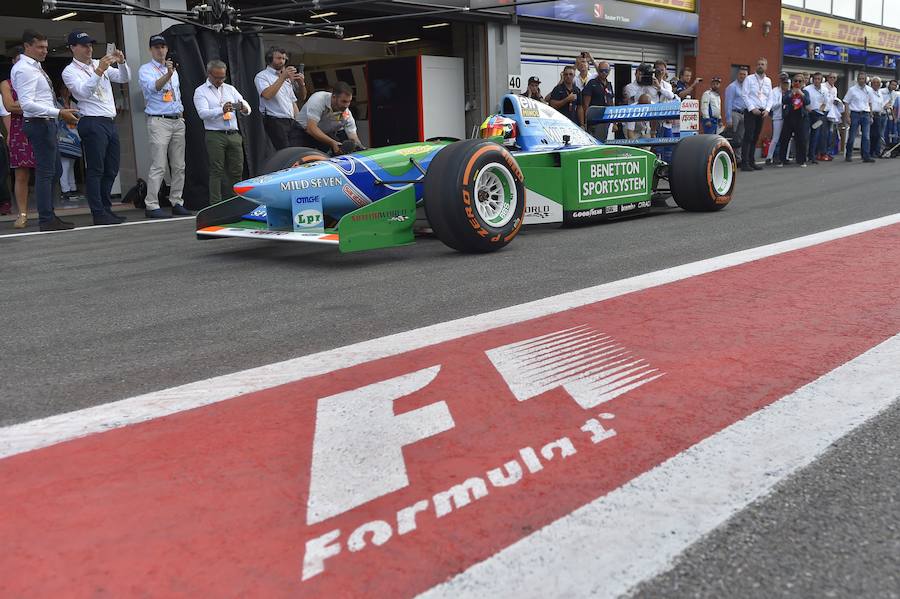 Mick, de 18 años, se puso al volante del Benetton con el que su padre ganó su primer título mundial en 1994: «Ha sido muy divertido»