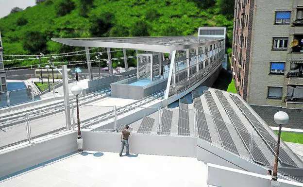 Fotomontaje del aspecto que presentará la nueva estación de Ermua.