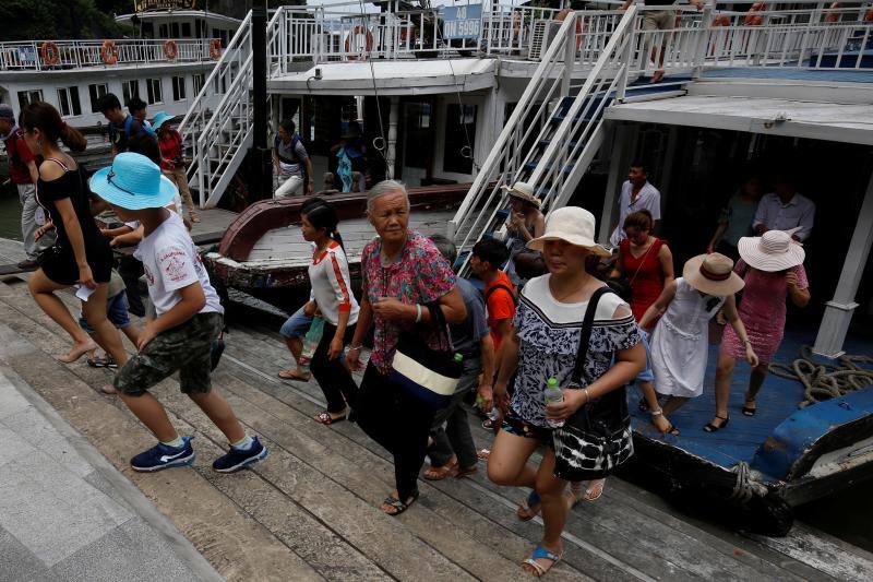 Turistas chinos visitan el bucólico enclave de Vietnam
