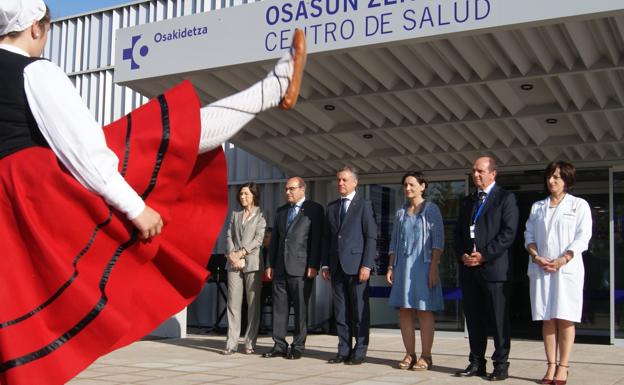 Momento de la inauguración, a la que ha acudido el lehendakari Urkullu.