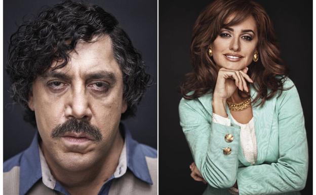 Javier Bardem y Penélope Cruz, caracterizados para 'Loving Pablo'.