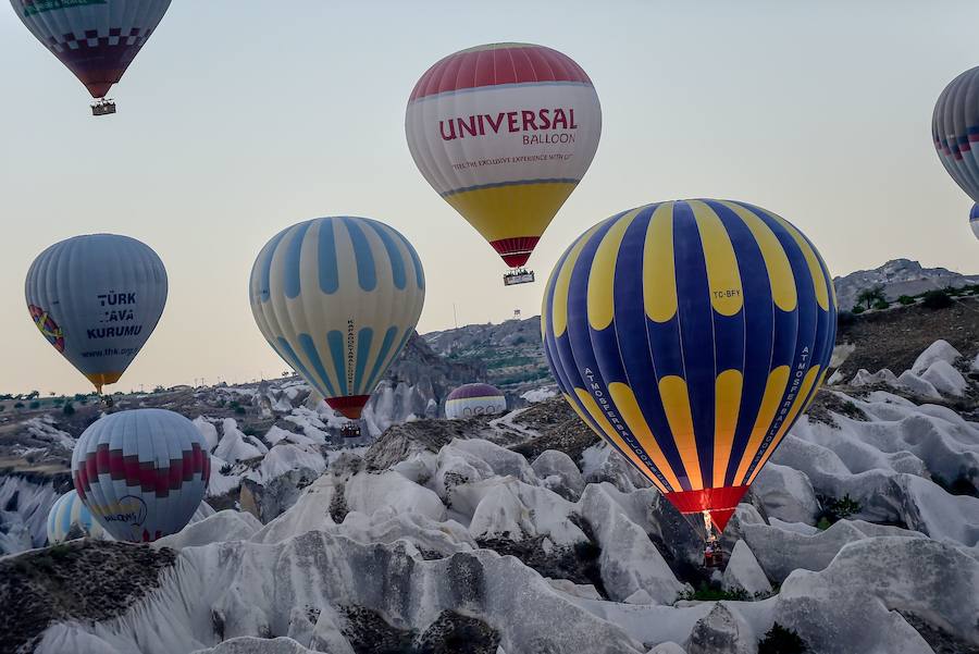 La región turca organiza viajes en globo aeroestático para disfrutar de los paisajes