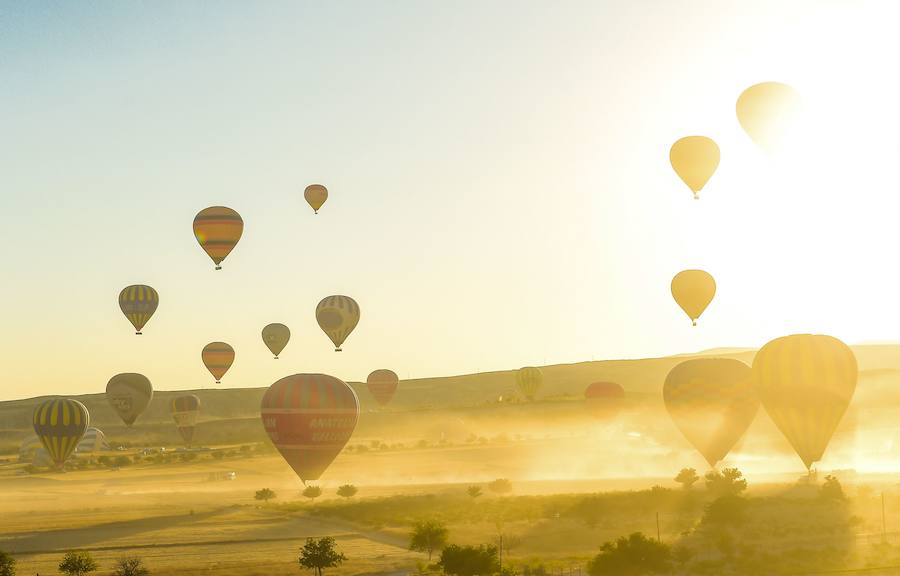 La región turca organiza viajes en globo aeroestático para disfrutar de los paisajes