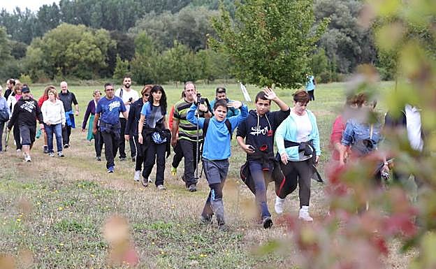 Un grupo de caminantes, en una marcha anterior. 