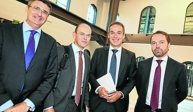 Juan Agut, Fernando Herraiz, Emiliano Álvarez y Fernando Rioja.