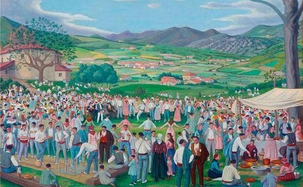 La obra del pintor vasco, realizada en 1920 y propiedad del Bellas Artes de Bilbao.