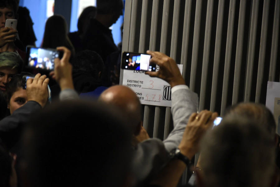 La llegada de urnas y papeletas