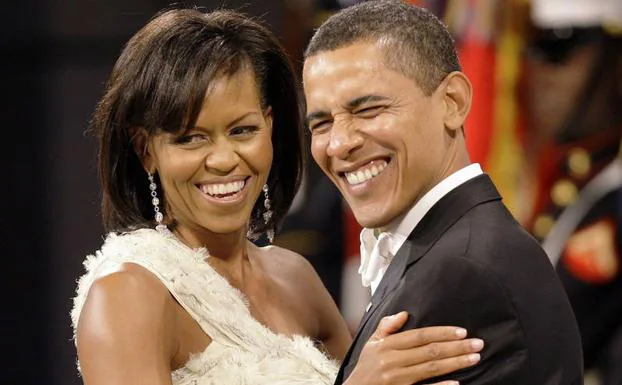 Michelle y Barack Obama, durante una gala. 