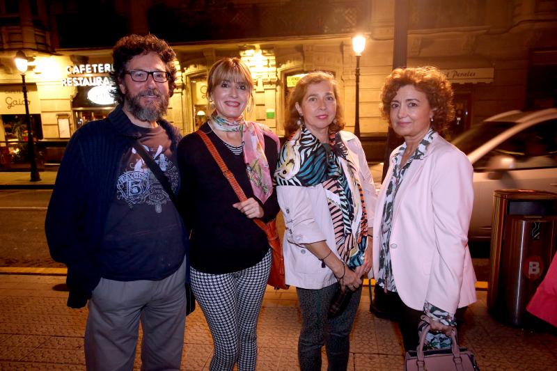 Mikel Díaz, María José García, Ana Bárcena y Rosa Baños.