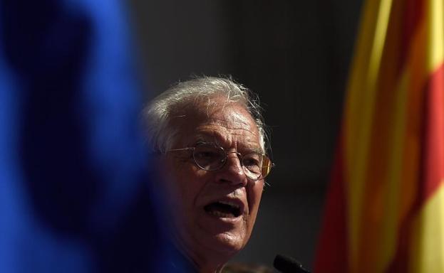 Borrell, durante su discurso hoy en Barcelona.
