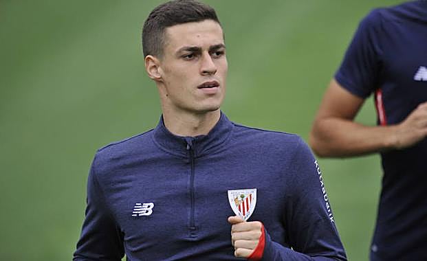 Kepa, en un entrenamiento.