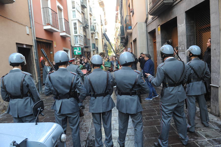 Rodaje de las secuencias más multitudinarias de ‘Vitoria, 3 de marzo’