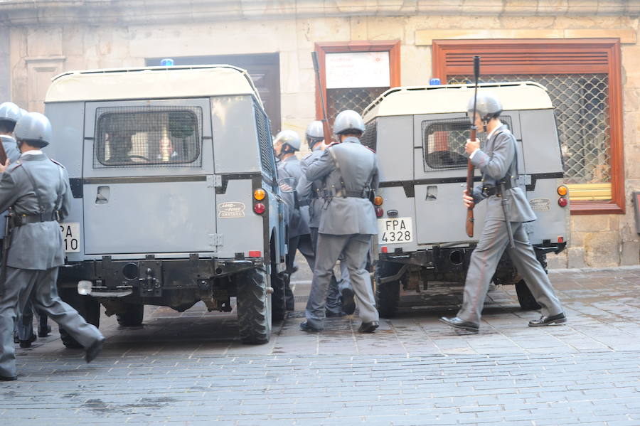 Rodaje de las secuencias más multitudinarias de ‘Vitoria, 3 de marzo’