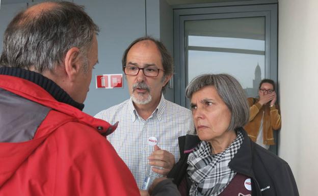 Los padres de Hodei Egiluz, que se han desplazado desde Galdakao a Amberes para concocer la sentencia de primera mano, han viajado a la localidad belga en numerosas ocasiones.