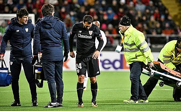 Balenziaga, en el momento de su lesión. 