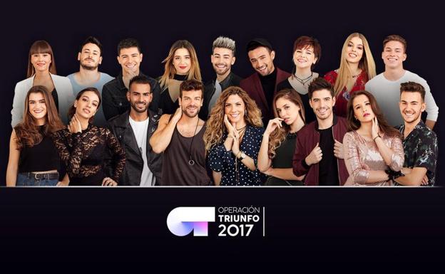 Los 18 concursantes de 'Operación Triunfo 2017'.