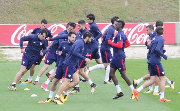 Entrenamiento del Athletic.