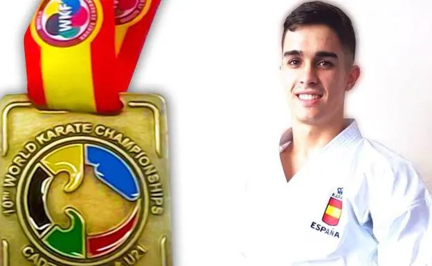 Xabier Pereda, campeón del mundo de karate sub-21
