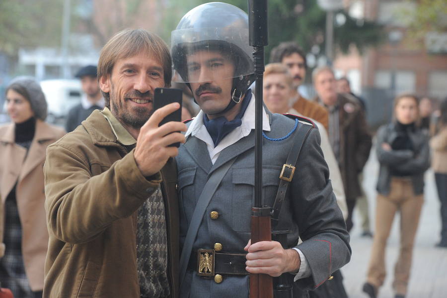 El rodaje de la película sobre la tragedia de 1976 se ha centrado este miércoles en las secuencias de la carga policial en la iglesia vitoriana de San Francisco