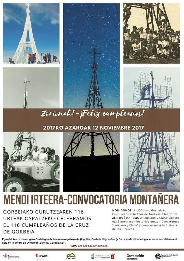 El cartel de la convocatoria montañera. 