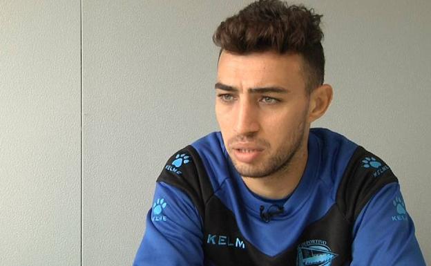 Munir, durante la entrevista con EL CORREO. 