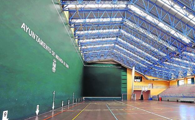 La renovación de la cubierta del frontón costará 59.289 euros