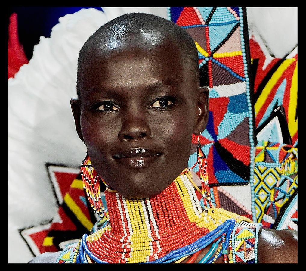 La modelo Grace Bol durante el desfile de Victoria's Secret en Shanghai. p