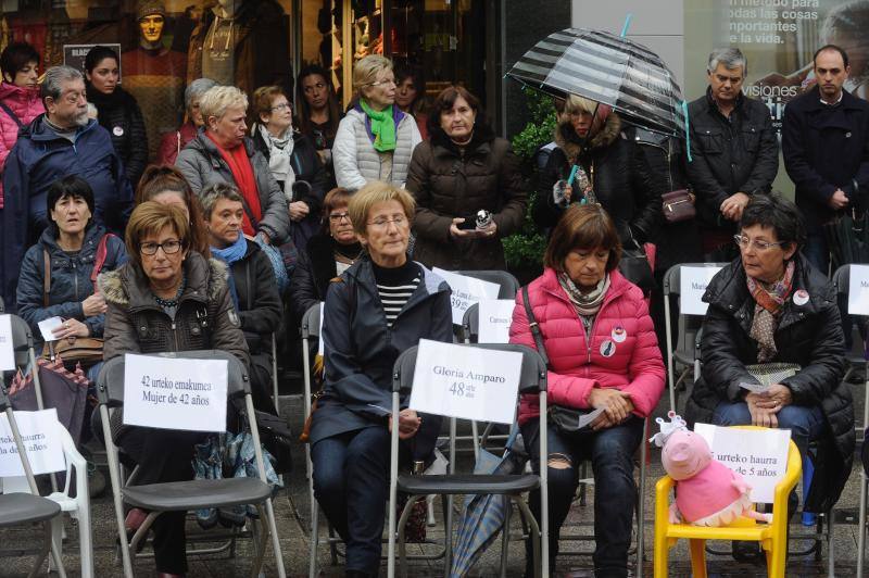 Decenas de personas participan en las concentraciones organizadas en Biizkaia contra las agresiones machistas