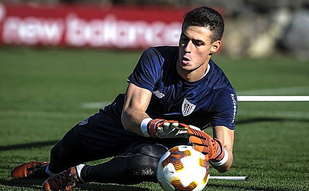Kepa, en un entrenamiento.