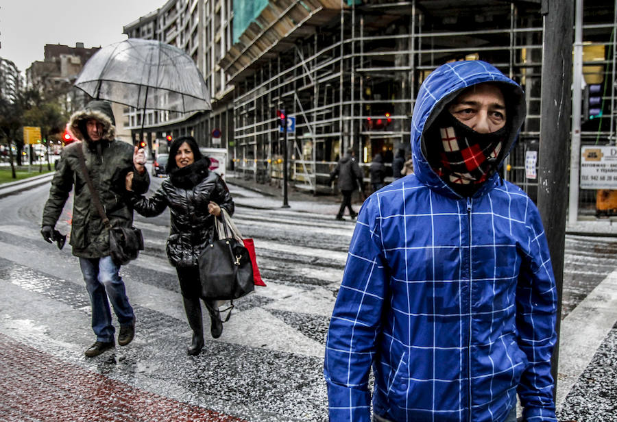 Granizada en Santurtzi