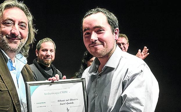 Apodaka, durante el acto de entrega del prestigioso premio Xavier Montsalvatge. 