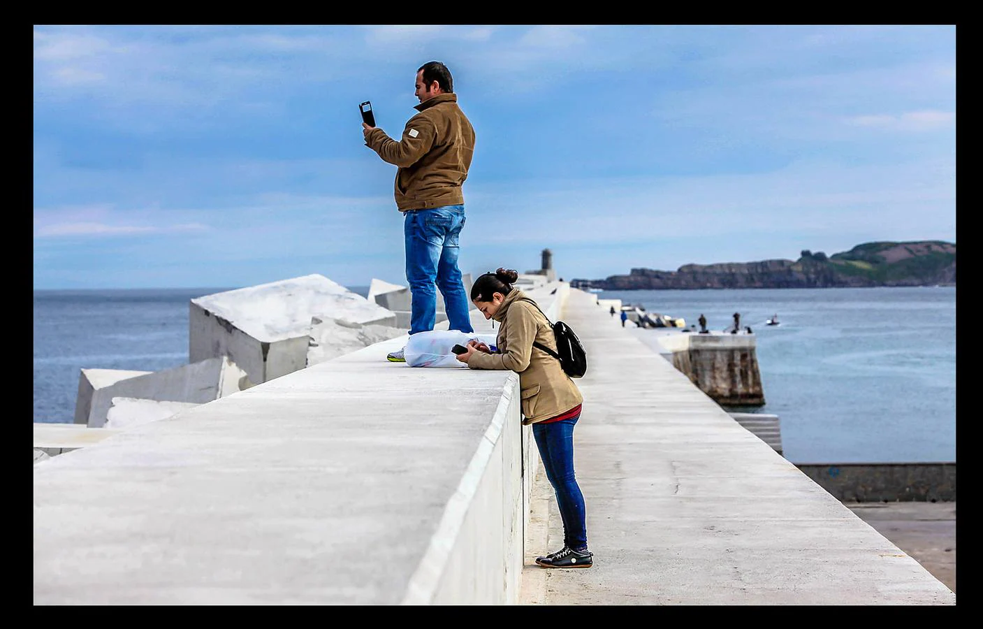 Un paseo por el rompeolas de Bermeo