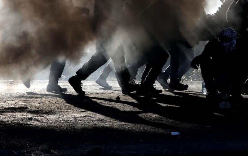 Miles de personas de Cisjordania y Gaza salen a protestar la decisión de Donald Trump de reconocer a Jerusalén como la capital israelí