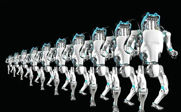 'ATLAS' Soldado. Desde su creación, en 2013, este robot ha experimentado una enorme evolución. Ya es capaz de dar volteretas hacia atrás sin problemas. Puede ser el soldado del futuro.