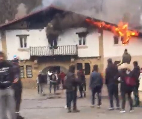 Fotos: Incendio en el centro de menores de Amorebieta