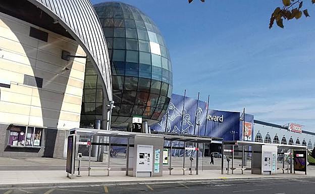 Simulación de la parada de El Boulevard.