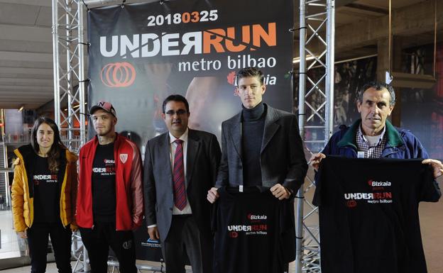 Presentación de la prueba 'Under Run Metro Bilbao'. 