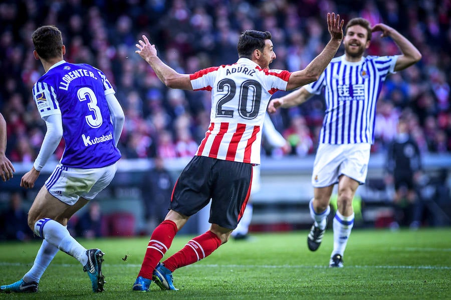 Las mejores imágenes del partido entre los dos equipos vascos.