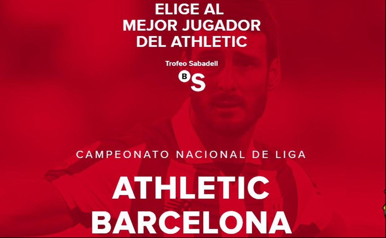 Concurso 'Elige al mejor jugador del Athletic'.