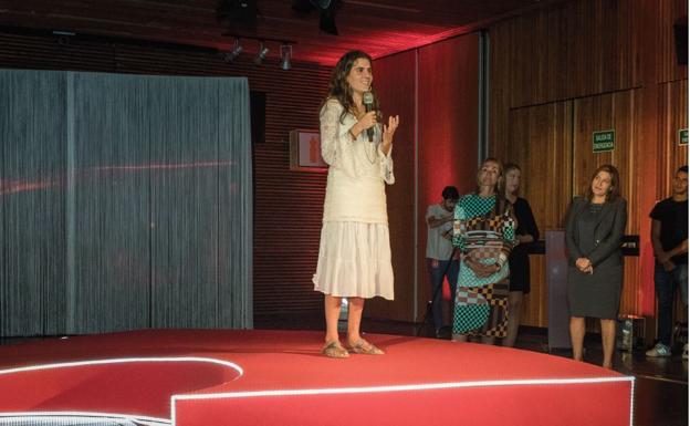 Berta Pérez, una de las ganadoras de ‘Gira Mujeres’, con su proyecto de Gastroneta Ecovegana.