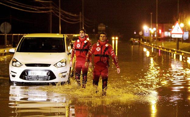 Las imágenes que dejó el diluvio en Bizkaia