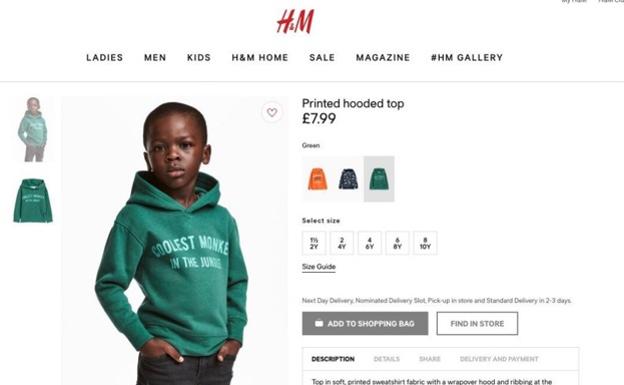 H&M cierra sus tiendas en Sudáfrica tras las protestas por la sudadera calificada de racista